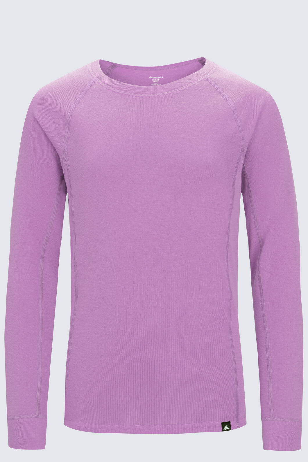 Macpac Kids' Geothermal Long Sleeve Top, African Violet, hi-res