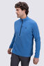 Macpac Men's Tui Fleece Pullover, High Tide/Navy, hi-res