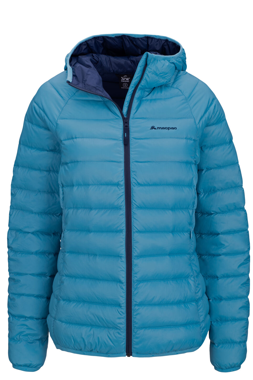 Macpac Women's Uber Light Hooded Down Jacket, Delphinium, hi-res