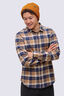 Macpac Men's Sutherland Slim Flannel Shirt, Toasted Coconut Plaid, hi-res