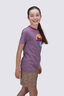 Macpac Kids' Abstract Nature Fairtrade Organic Short Sleeve T-Shirt, Grapeade, hi-res