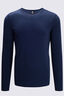 Macpac Men's 220 Merino Long Sleeve Top, Navy, hi-res