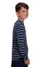 Macpac Kids' 220 Merino Long Sleeve Top, Blueprint/Primrose, hi-res