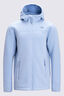 Macpac Kids' Mini Mountain Hooded Fleece Jacket, Chambray Blue, hi-res