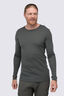 Macpac Men's 220 Merino Long Sleeve Top, Beluga, hi-res