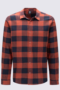 Macpac Men's Sutherland Slim Flannel Shirt, Roasted Russet Check, hi-res