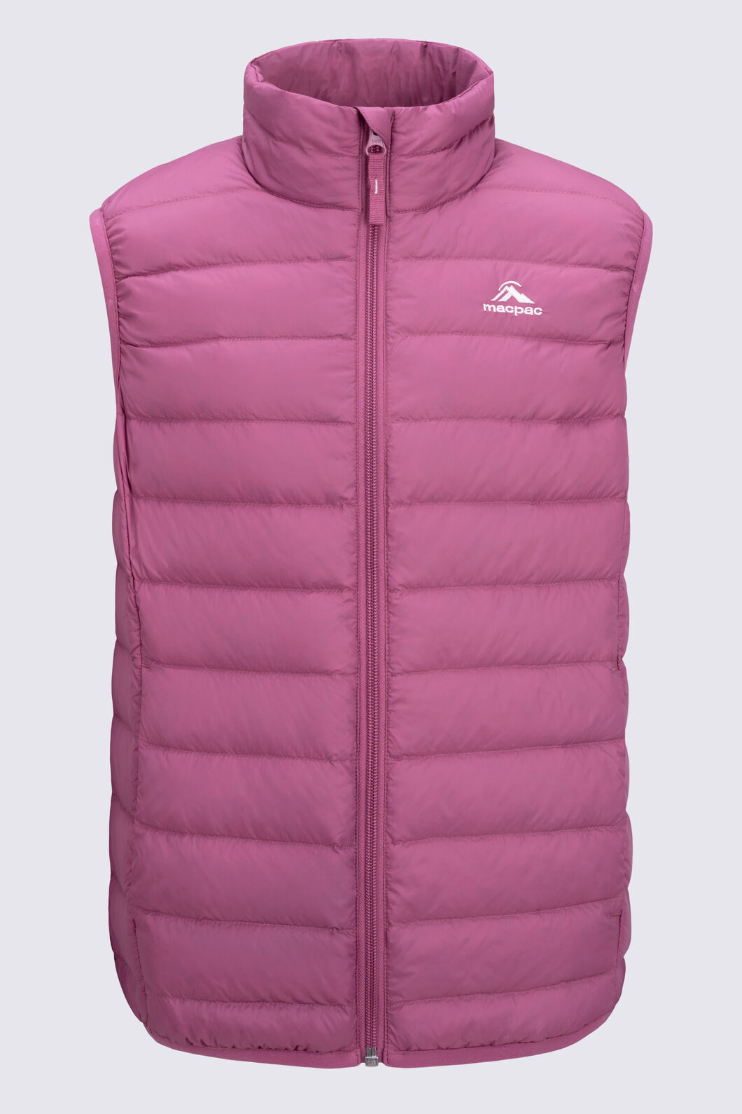 Macpac Kids' Uber Light Down Vest ♺, Malaga, hi-res
