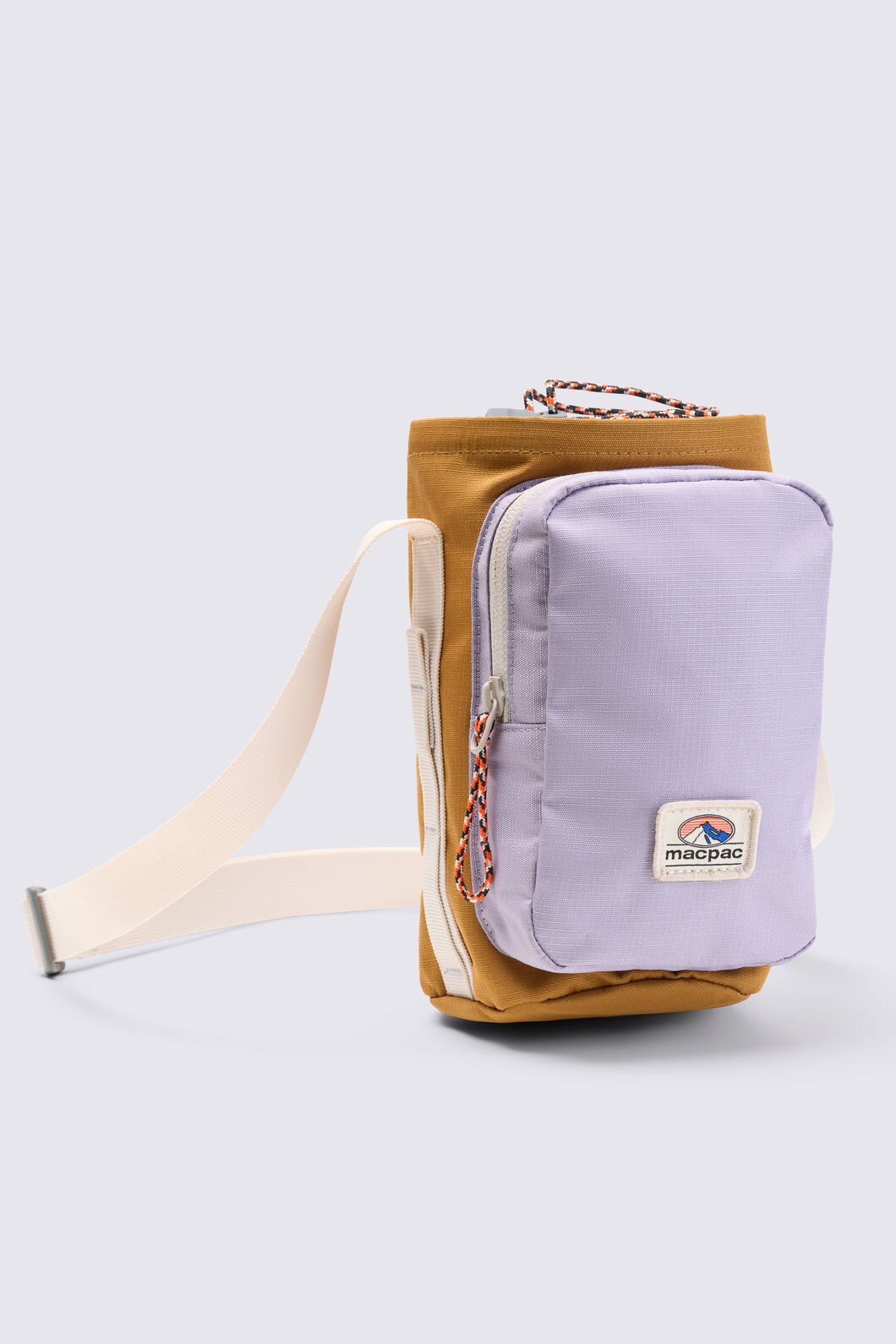 Macpac Wilderness Bottle Bag V2, Bone Brown/Lavender, hi-res