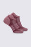 Macpac Trail Ankle Sock &mdash; 2 Pack, Wild Ginger/Lotus, hi-res