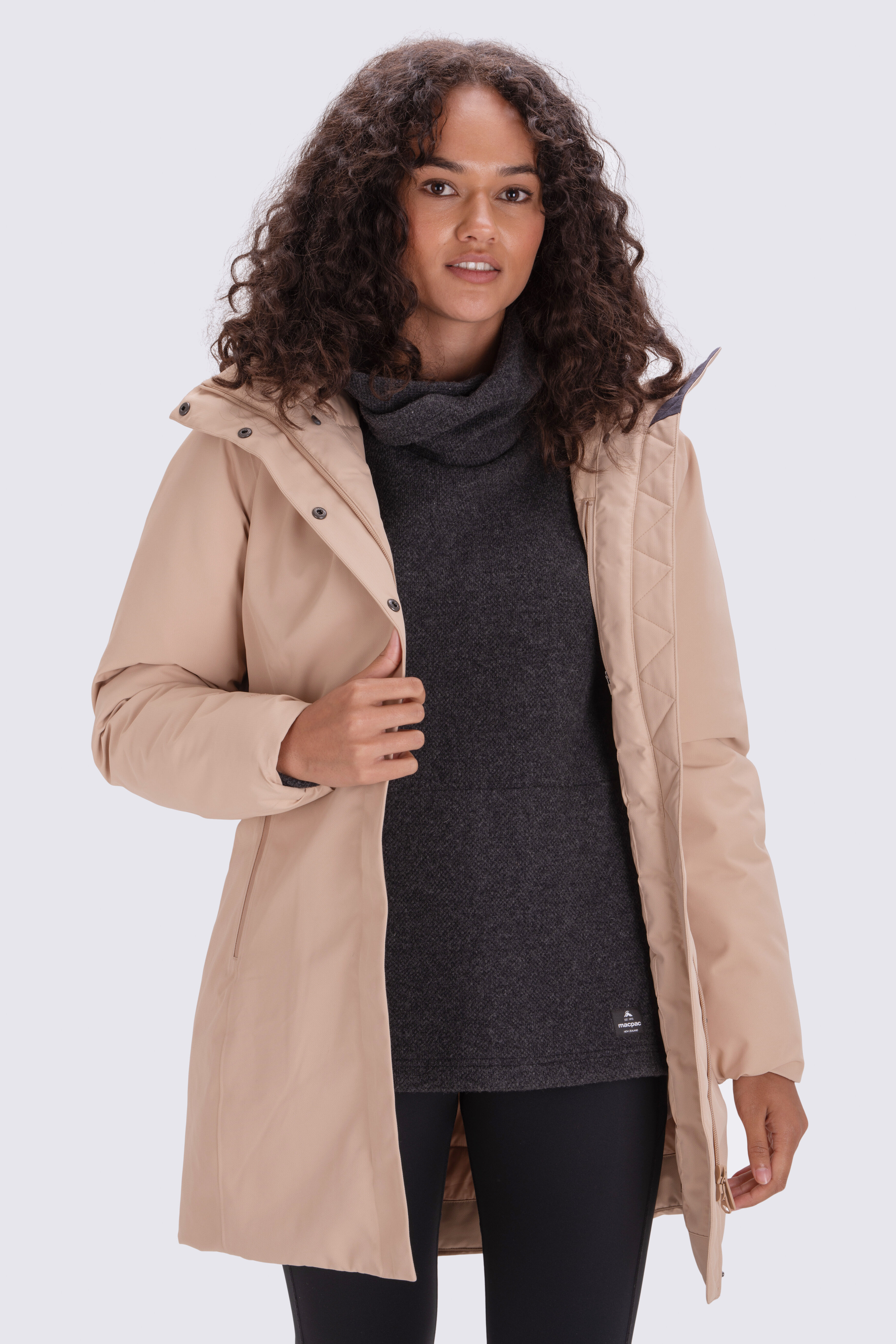 Women's waterproof sale down coat