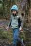 Macpac Kids&rsquo; Heritage Fleece Pullover, Grapeleaf/Four Leaf Clover/Blk, hi-res