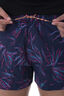 Macpac Women's Winger Shorts, Black Iris Print, hi-res