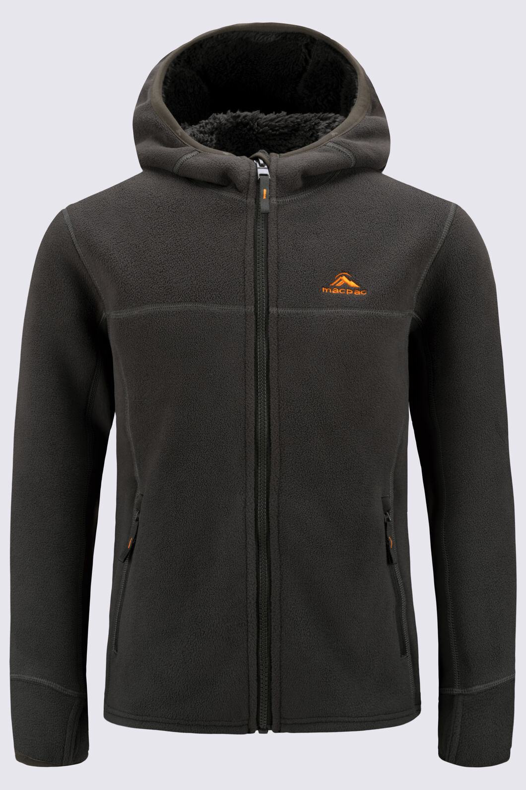 Macpac Kids' Mini Mountain Fleece Hoodie, Rosin, hi-res