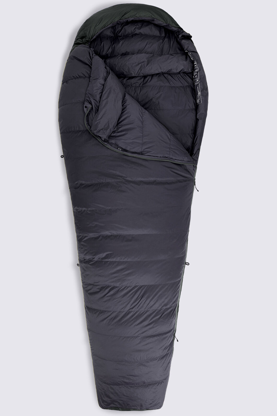 Macpac Large Dusk 750 Down Sleeping Bag (-10°C), Anthracite, hi-res