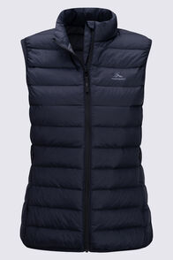 Macpac Women's Uber Light Down Vest ♺, Black, hi-res