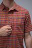 Macpac Men&rsquo;s Vale Short-Sleeve Shirt, Bossa Nova Check, hi-res