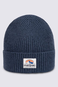 Macpac Merino Wool Heritage Beanie, Midnight Navy, hi-res