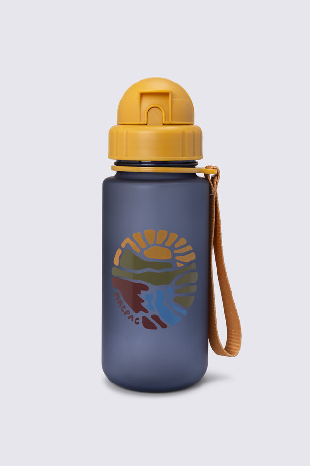 Macpac Kids 400ml Drink Bottle V2, Abstract Nature Oceana, view 1