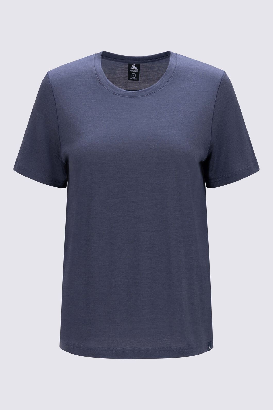 Macpac Women&rsquo;s Orton Merino Blend Short Sleeve Crew, Odyssey, hi-res