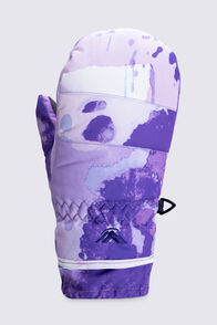 Macpac Kids' Spree Snow Mitt, Lilac Marblescape, hi-res