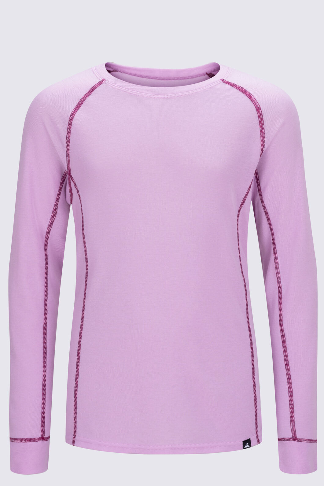 Macpac Kids' Geothermal Long Sleeve Top, Pink Lavender, hi-res