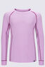 Macpac Kids' Geothermal Long Sleeve Top, Pink Lavender, hi-res