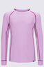 Macpac Kids' Geothermal Long Sleeve Top, Pink Lavender, hi-res