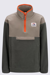 Macpac Kids' Originals Fleece Pullover, Beetle/Kelp, hi-res