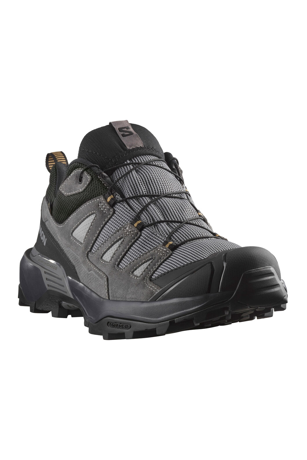 Salomon Men's X Ultra 360 Leather GTX Hiking Shoes, Sharkskin/Castlerock/Kelp, hi-res