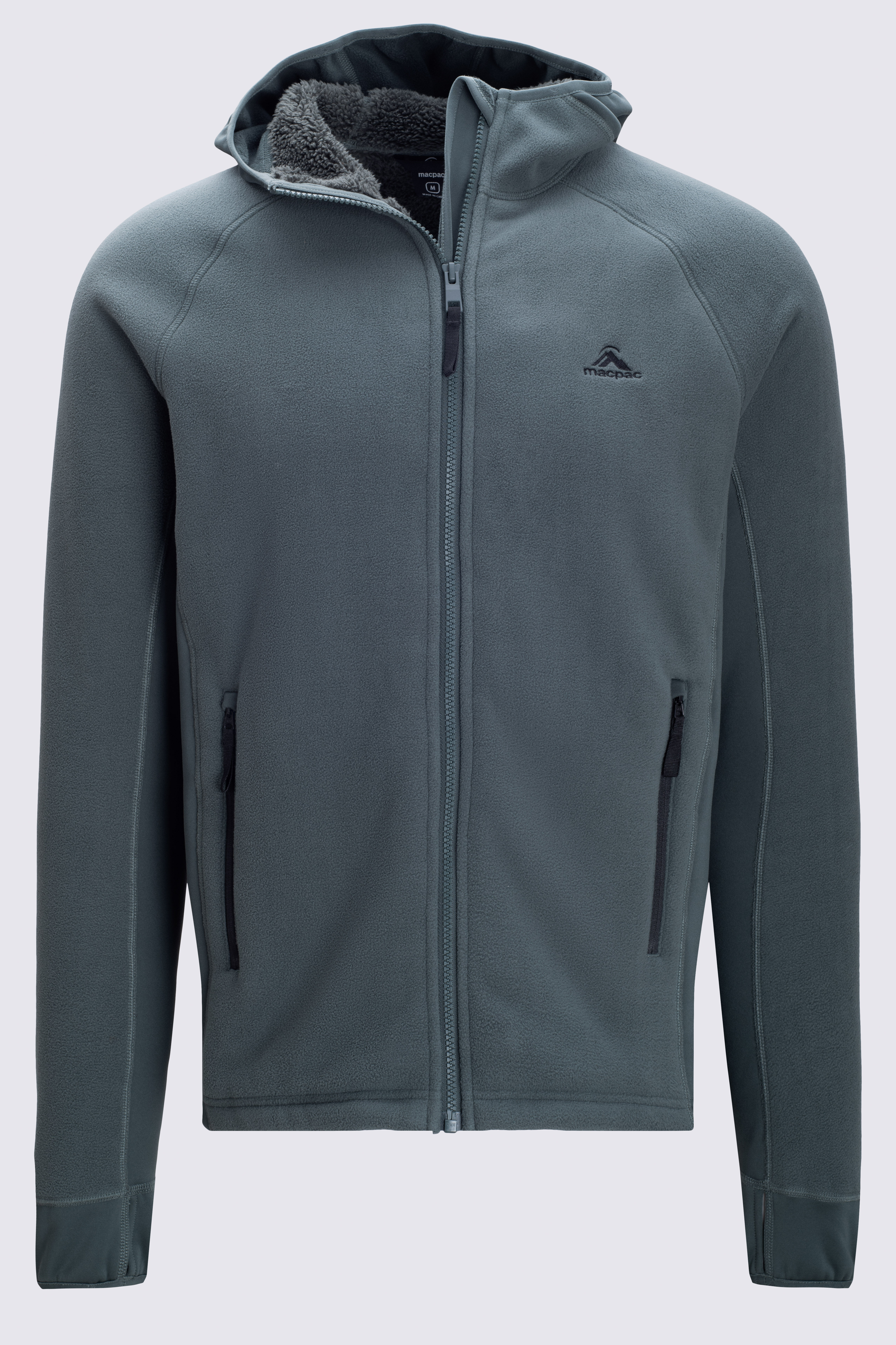 Fleece hooded outlet jacket mens