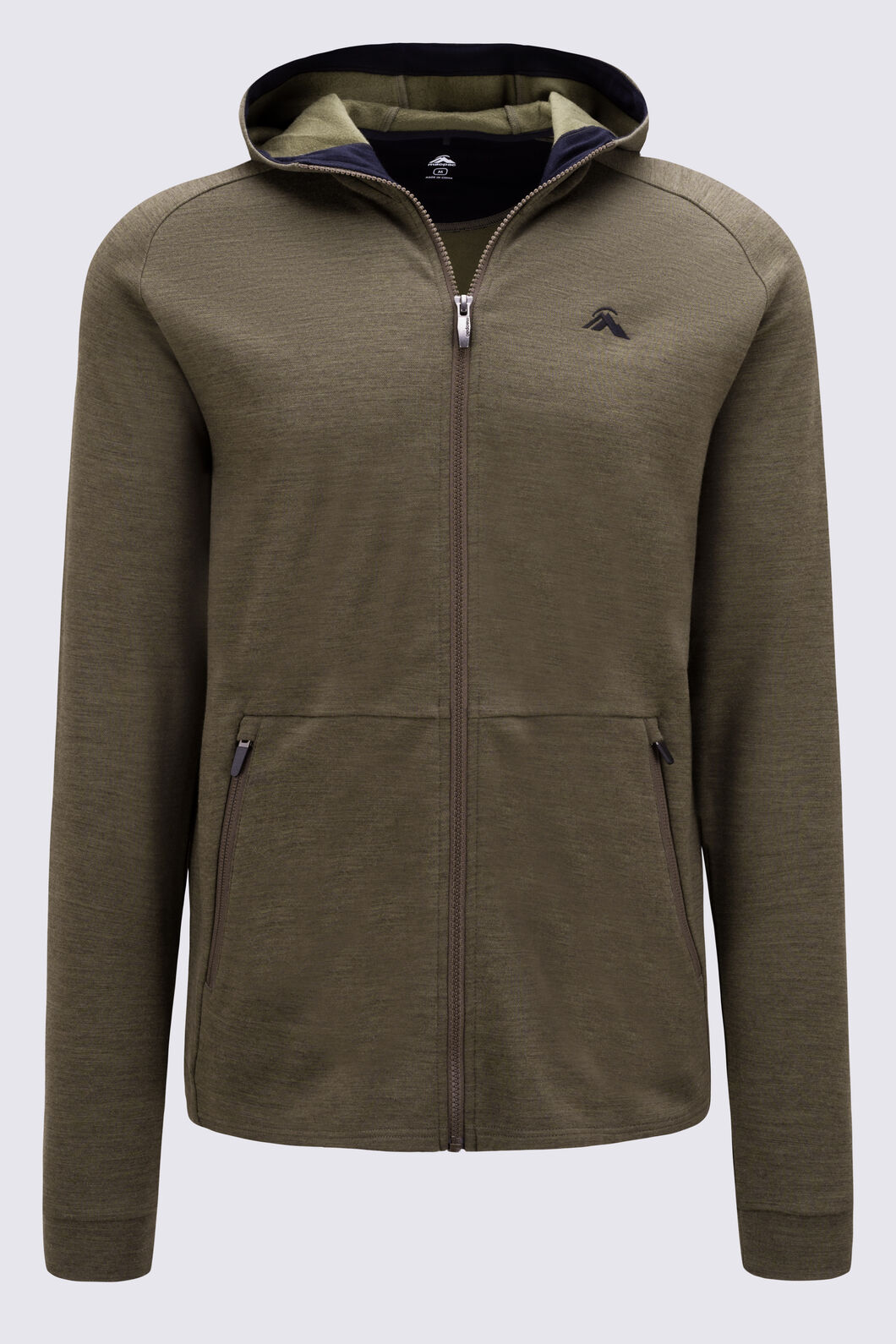 Macpac Men's Craigieburn Hooded Merino Blend Jacket, Tarmac Marle, hi-res