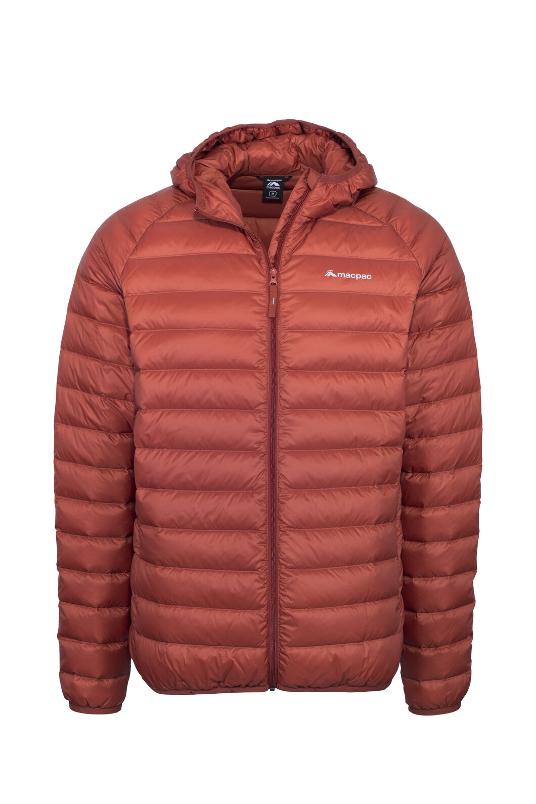 Macpac Men's Uber Light Hooded Down Jacket, Burnt Henna, hi-res
