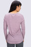 Macpac Women's Ella 180 Merino Long Sleeve T-Shirt, Elderberry Marle, hi-res