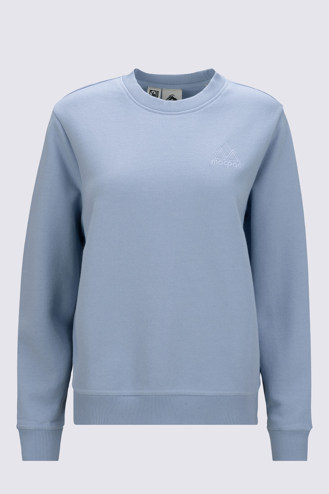 Macpac Women&rsquo;s Vintage Heavyweight Crew, Zen Blue, hi-res