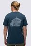 Macpac Men's Cameron Hut Fairtrade Organic Cotton Short Sleeve T-Shirt, Midnight Navy, hi-res