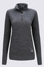 Macpac Women's Infinity 1/4 Zip Top, Dark Charcoal, hi-res