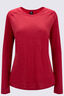 Macpac Women's Ella 180 Merino Long Sleeve T-Shirt, American Beauty Marle, hi-res