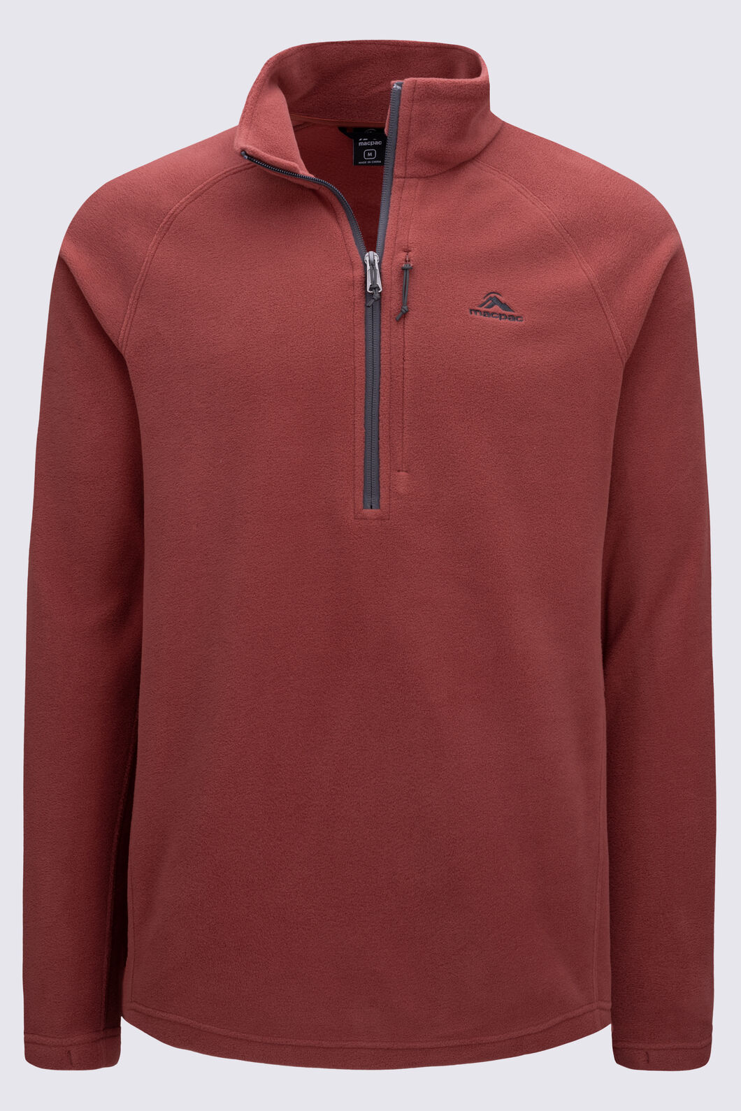 Macpac Men's Tui Fleece Pullover, Brandy, hi-res