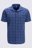 Macpac Men's Eclipse Short Sleeve Shirt, Naval Academy Check, hi-res