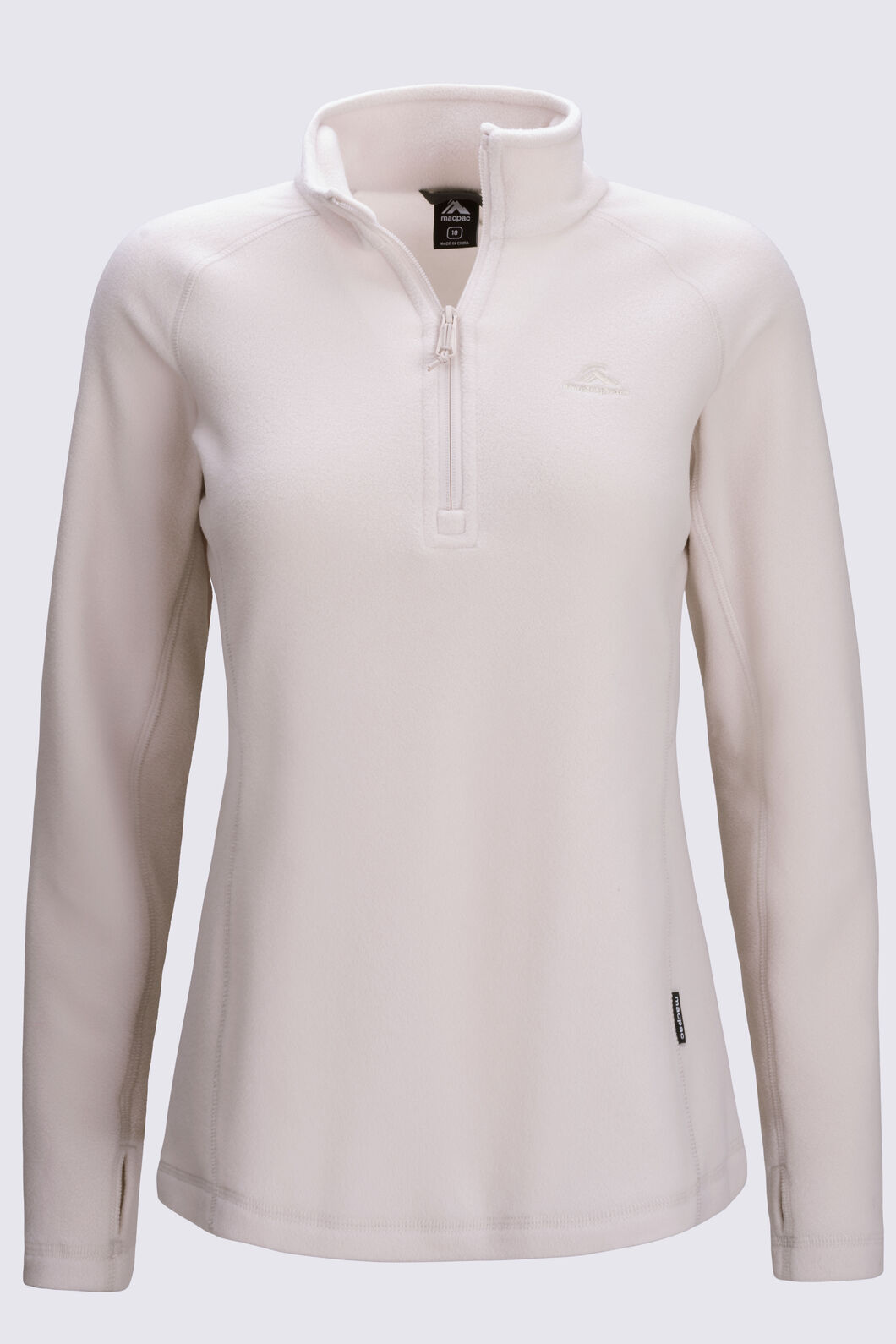 Macpac Women's Tui Fleece Pullover, Moonbeam, hi-res