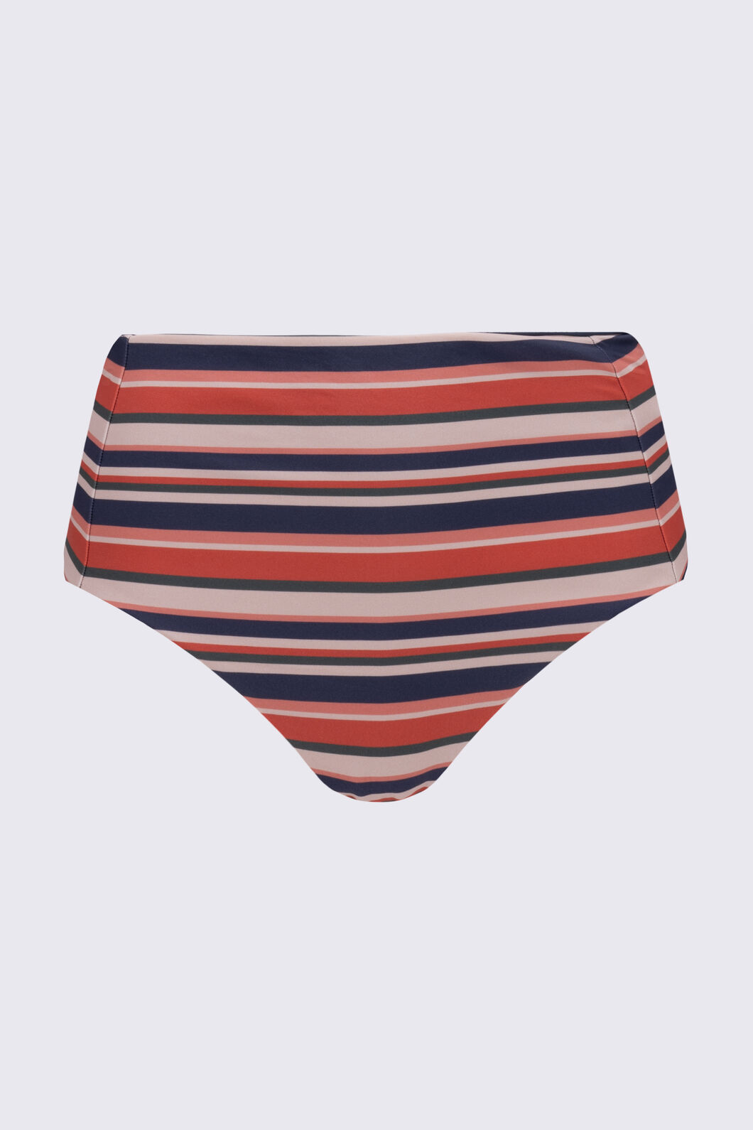 Macpac Women's Reversible High-Waisted Bikini Bottoms, Sienna Stripe/Odyssey, hi-res