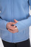 Macpac Kids' Mini Mountain Hooded Fleece Jacket, Chambray Blue, hi-res