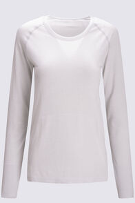 Macpac Women's Limitless Long Sleeve T-Shirt, Oyster Mushroom, hi-res