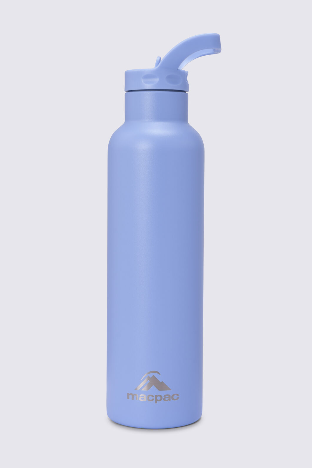 Macpac Insulated Standard Bottle with Straw Lid &mdash; 630ml, Periwinkle, hi-res