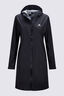 Macpac Women&rsquo;s Mistral Long Raincoat, Black, hi-res