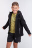 Macpac Kids' Mini Mountain Hooded Fleece Jacket, Black/High RIse, hi-res