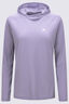 Macpac Women's Trail Long Sleeve Hooded Top, Silver Bullet, hi-res