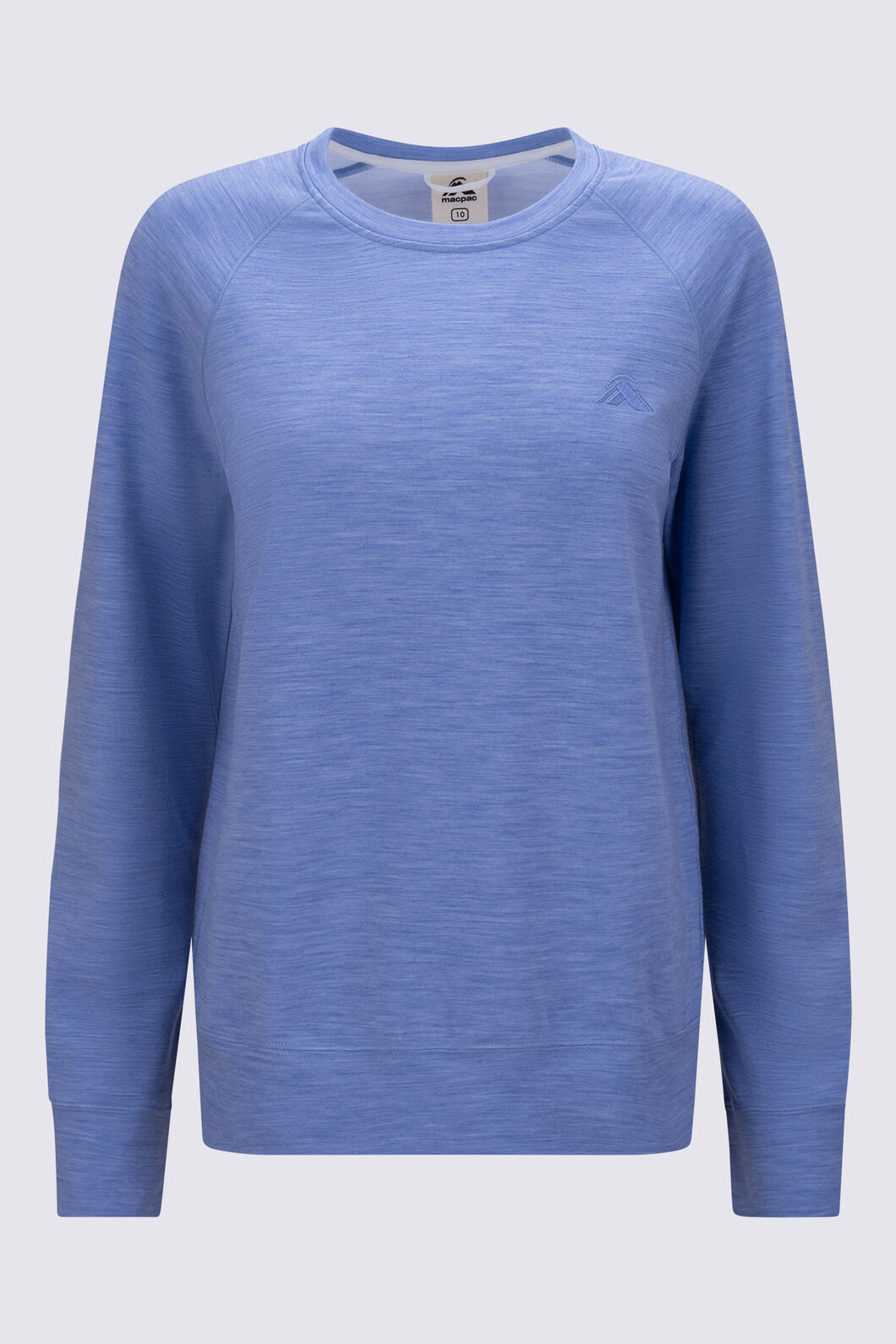 Macpac Women&rsquo;s 280 Merino Long Sleeve Crew, Persian Jewel Marle, hi-res