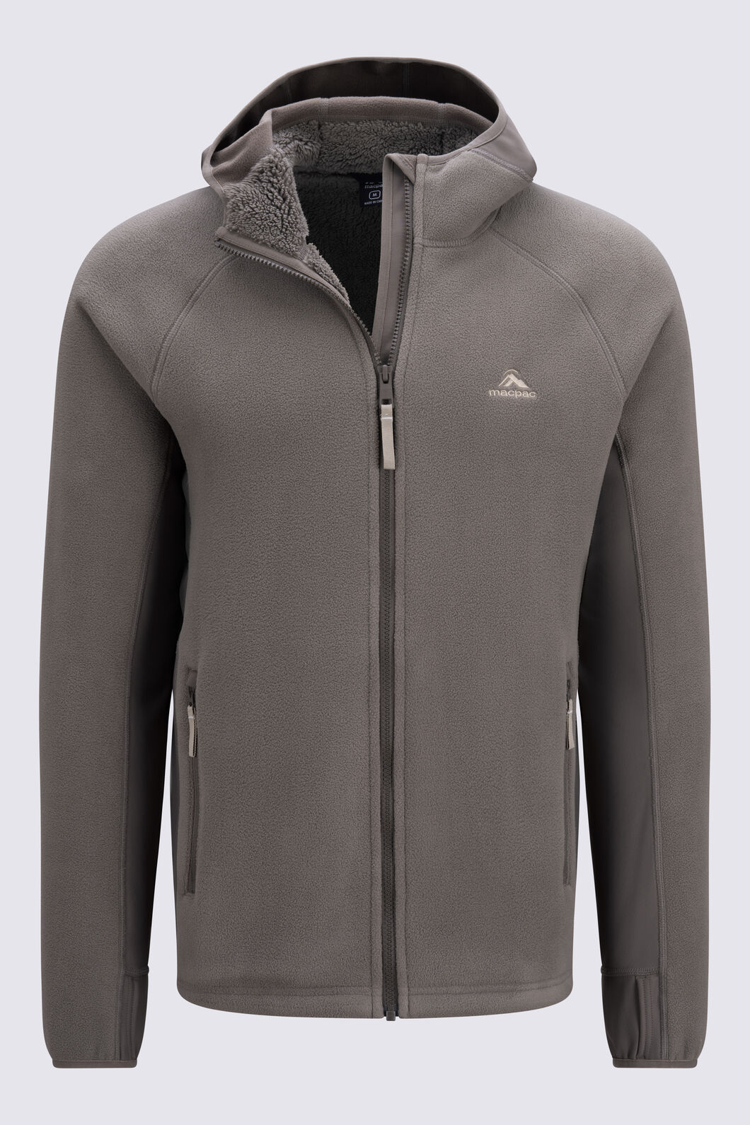 Macpac Men&rsquo;s Mountain Hooded Fleece Jacket, Bungee Cord, hi-res