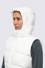 Macpac Women's Aurora Hooded Down Vest, Tofu, hi-res